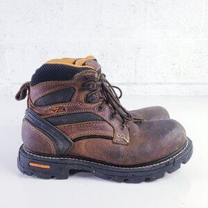 Thorogood  Men's 9W Gen-Flex2 6" Non‎ Slip Soft Toe Leather Work Boots Brown